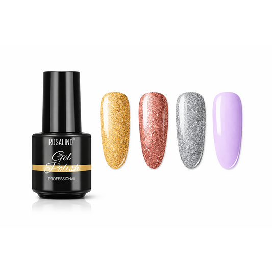 ROSALIND Mini 4-Piece Bright Soak-Off Gel Polish Set