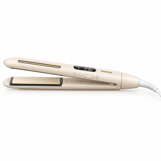Philips 8000 Series Straightening Iron - SplitStop Technology, Warm Beige BHS838/00 - Gomix Brands Outlet
