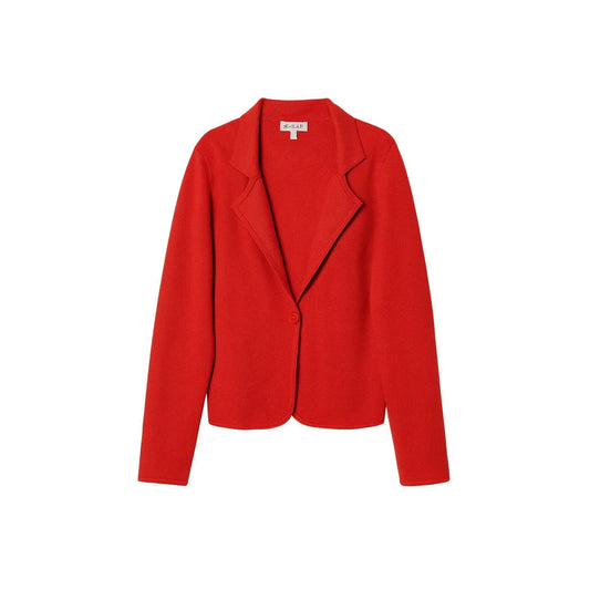 Grace Karin Women's Red Knit Long Sleeve Mid-Length Jacket - Gomix Brands Outlet