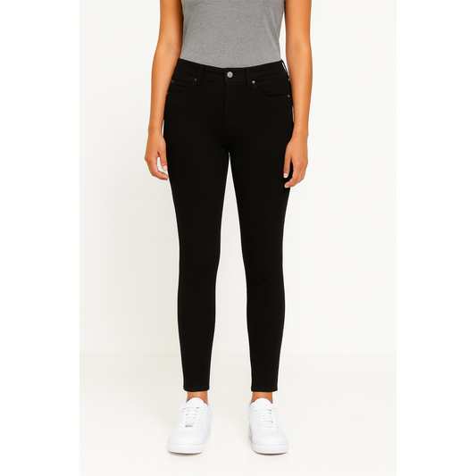 Massimo Dutti Women's Black Skinny Casual Trousers