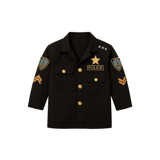 Kids Police Uniform Costume with Authentic Details and Adjustable Fit - Gomix Brands Outlet