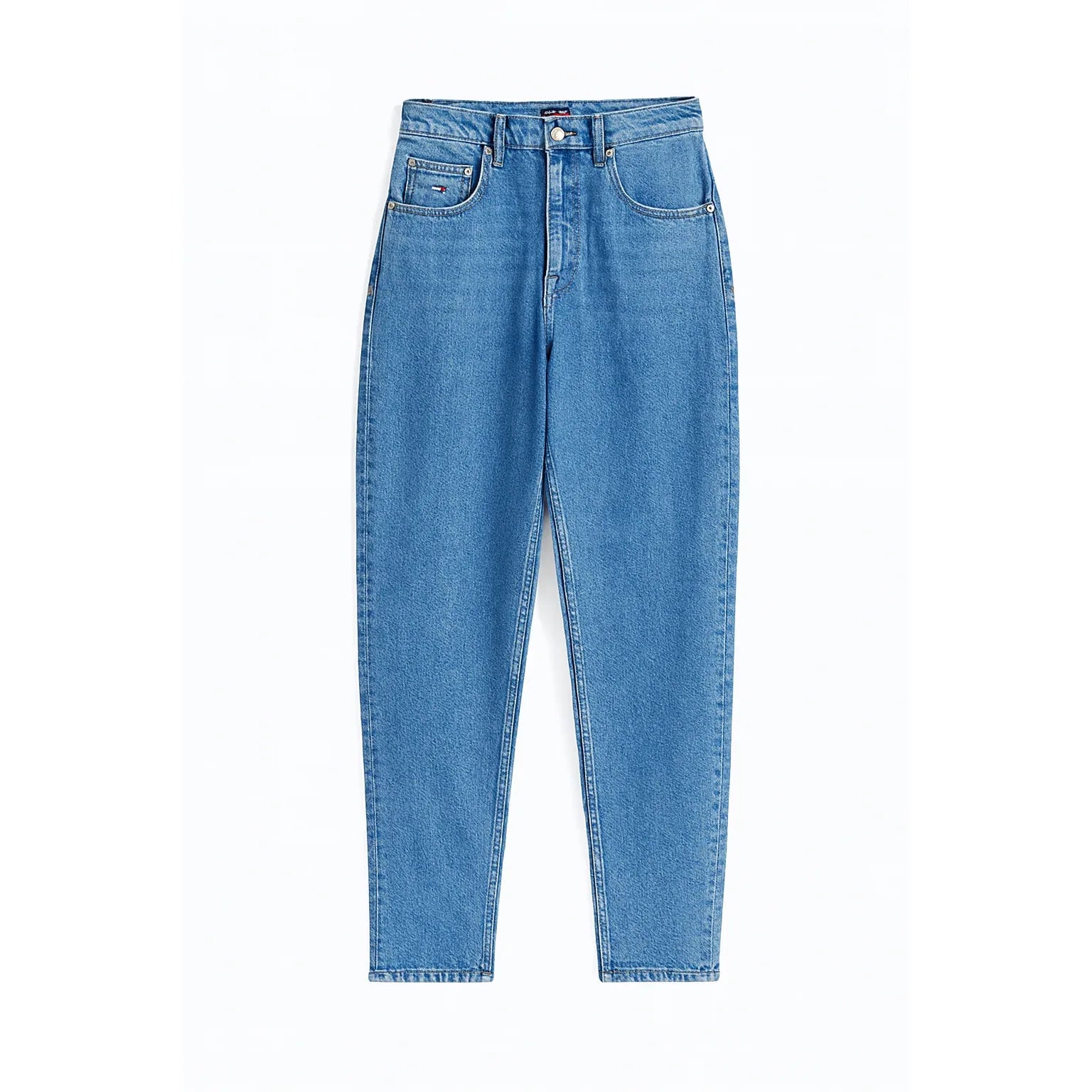 Women's Ultra High Rise Tapered Leg Mom Jeans - Sustainable Dark Denim - Gomix Brands Outlet