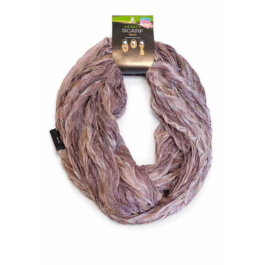 Mixit Glitter Infinity Scarf Wistful Mauve One Size