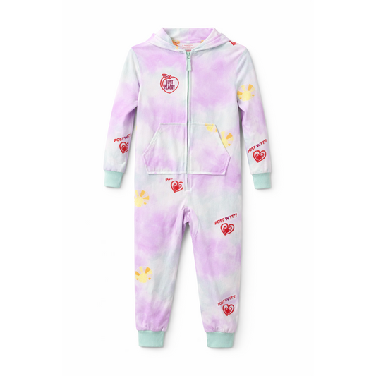 Cat & Jack Girls Hooded Fleece One-Piece Pajama - Jumpsuit