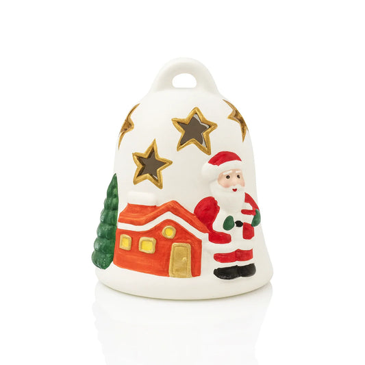Ceramic Christmas Bell for tea light - Gomix Brands Outlet