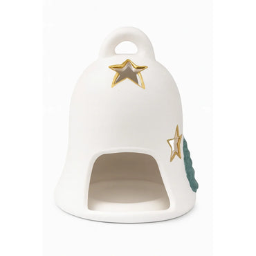 Ceramic Christmas Bell for tea light - Gomix Brands Outlet