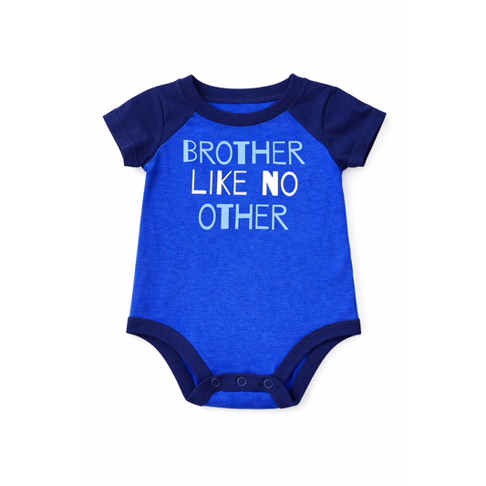 Okie Dokie “Brother Like No Other” Baby Bodysuit – Blue & Navy