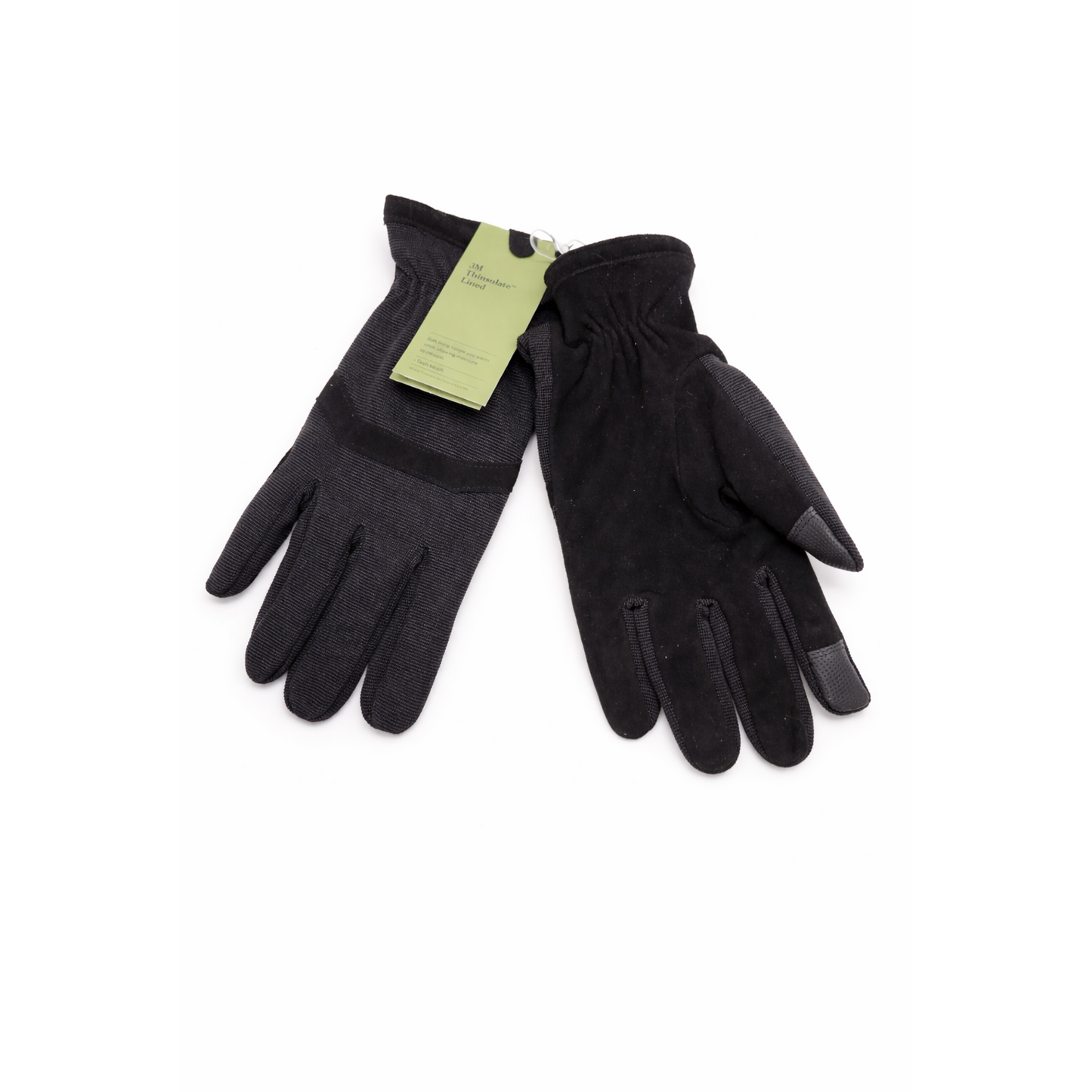 Mens Goodfellow & Co Black 3M Thinsulate Lined Winter Gloves Touchscreen