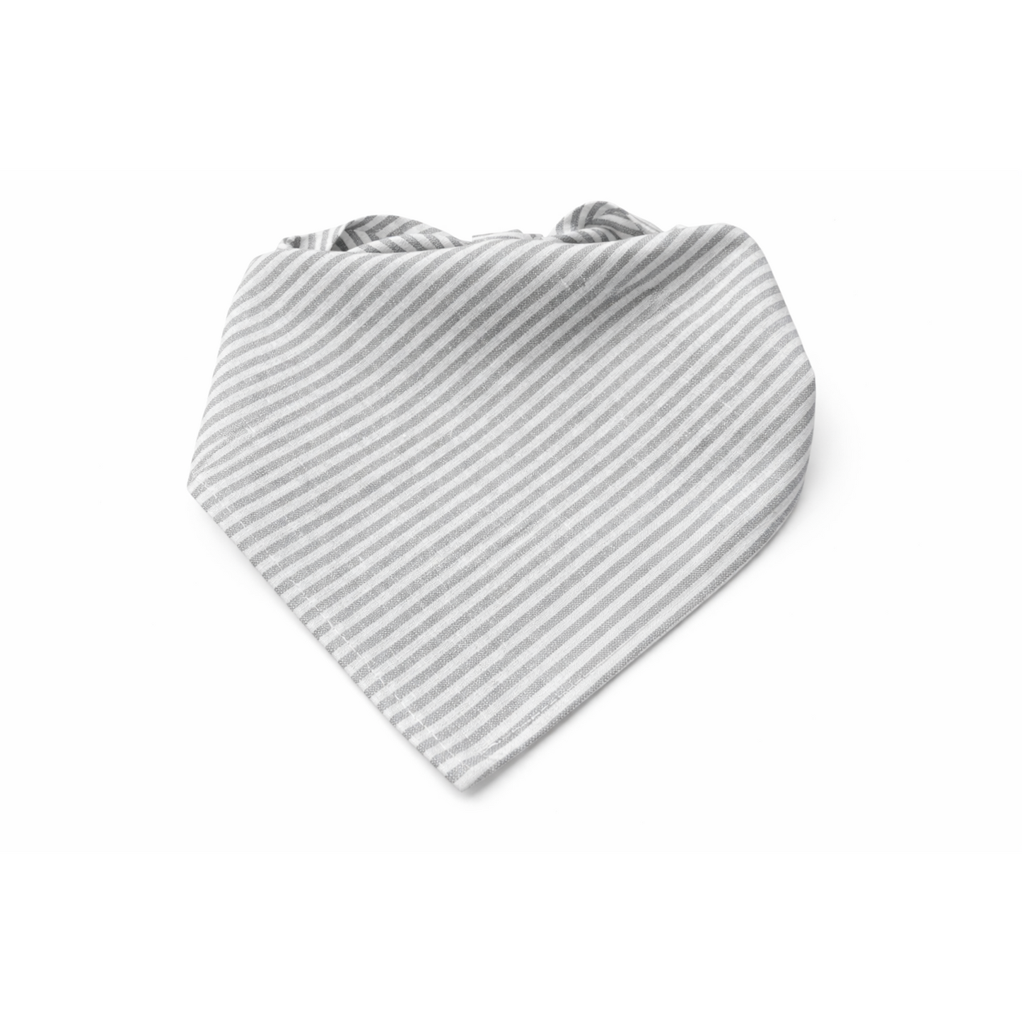 Paw & Tail Stripe Dog Bandana White & Grey