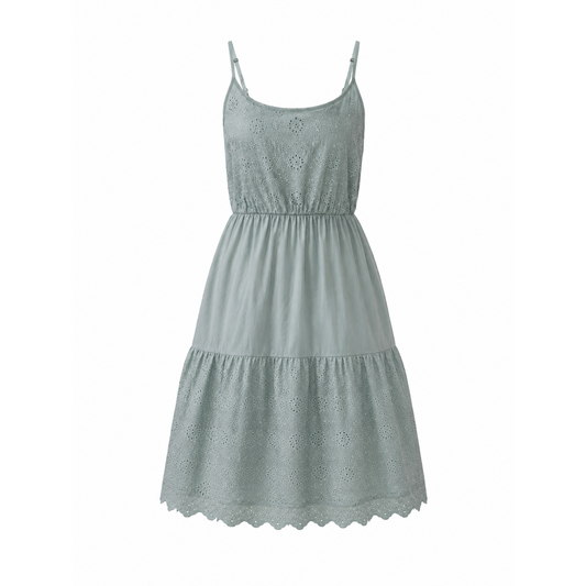 esmara Women's Dress Perforated Embroidery