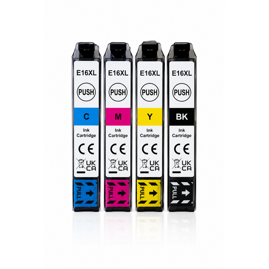 DRUCKERPATRONEN Epson 16XL Printer Cartridges 4‑Pack
