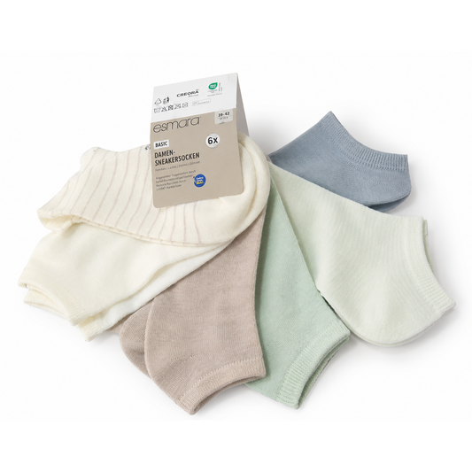 Esmara Women's Sneaker Socks – 6 Pair Pack