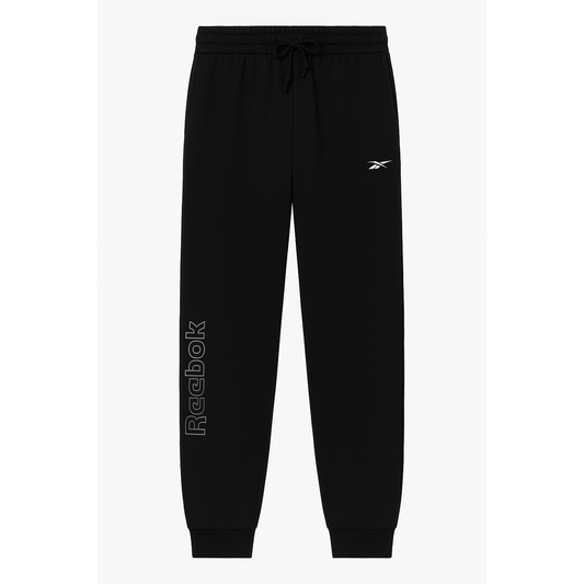 Reebok Men's Black Fleece Jogger SweatPants | Comfortable Fit Sportswear