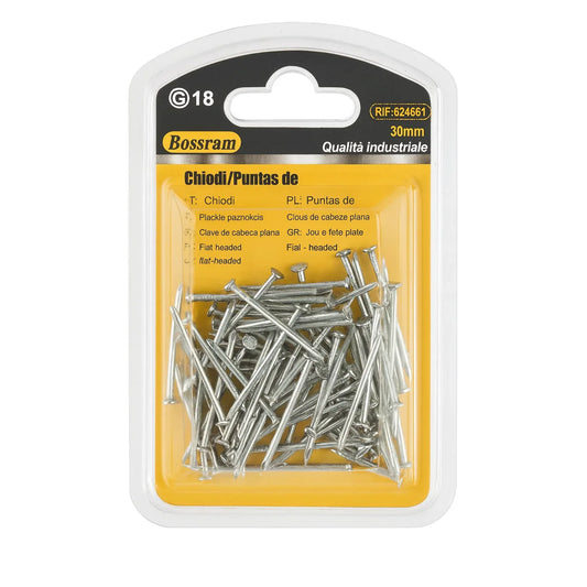Bossram Flat Headed Nails 30mm - Gomix Brands Outlet