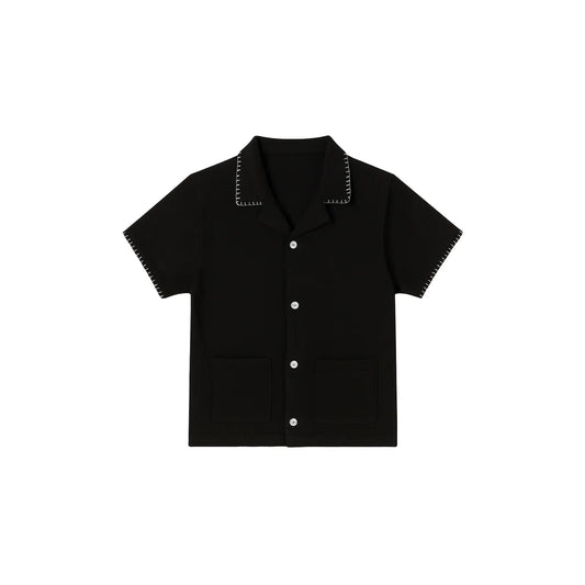 Zara Black Short Sleeve Polo Tee - Soft Cotton - Gomix Brands Outlet