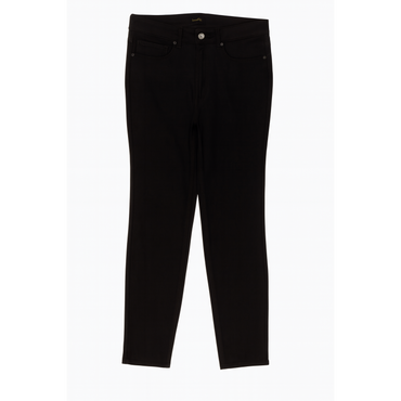 Massimo Dutti Women's Black Skinny Casual Trousers