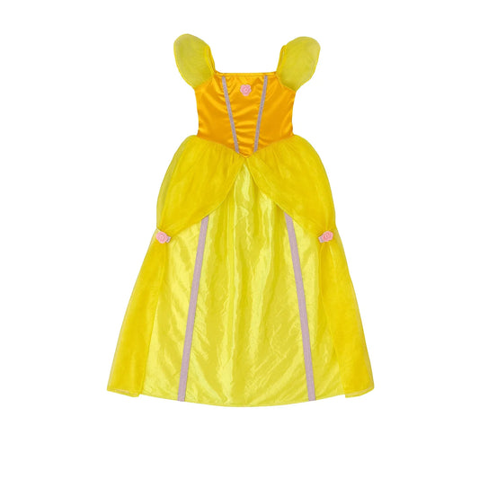 Enchanting Belle Princess Dress-Up Costume for Women, Large Size, Disney Inspired - Gomix Brands Outlet