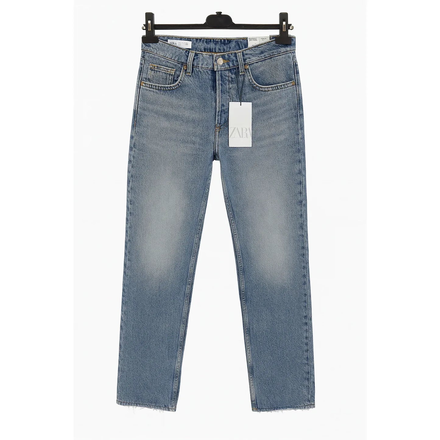 Zara Women's Light Wash Wide-Leg Mid Rise Jeans Size 36 - Gomix Brands Outlet