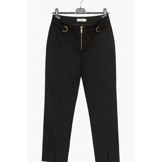 Nicoli black slim-fit pants size38