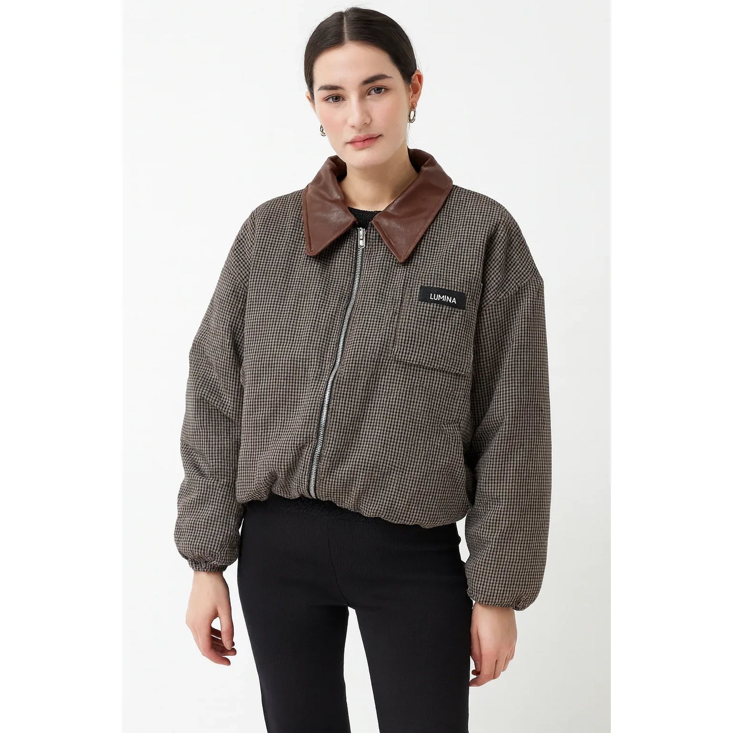 LUMINA JACKET BROWN MEDUIM - Gomix Brands Outlet