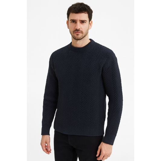 Men's Celio Navy Blue Slim Fit Sweater SizeXL