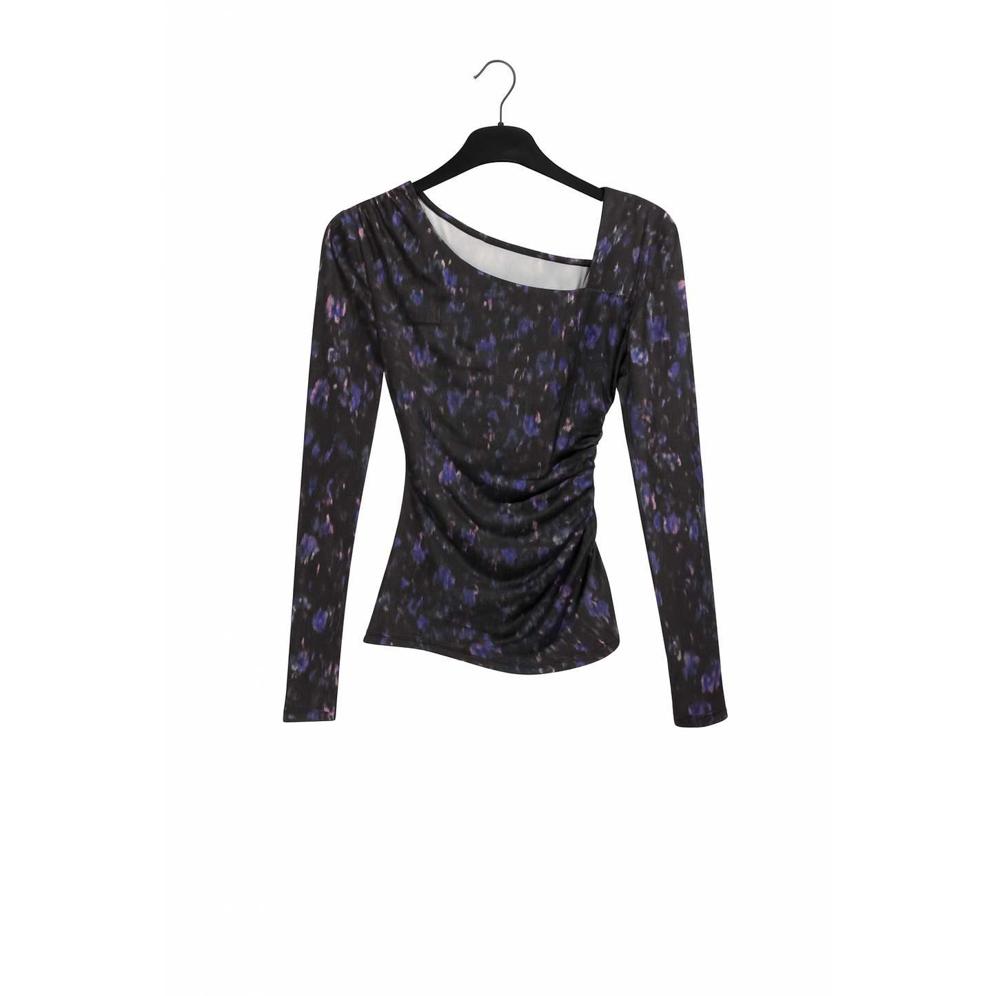 PATRIZIA PEPE Women Velvet TOP with Draped Print