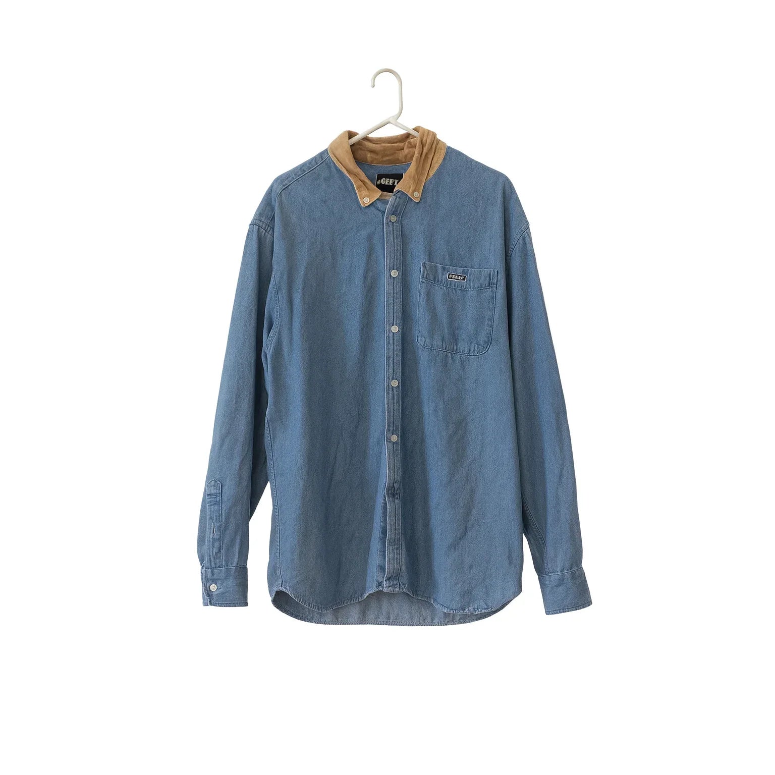 Obey Denim Shirt with Corduroy Collar - Gomix Brands Outlet