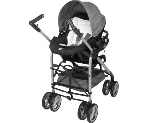 Chicco Trio Sprint Travel System, Stroller, Car Seat, Bassinet - Black Night