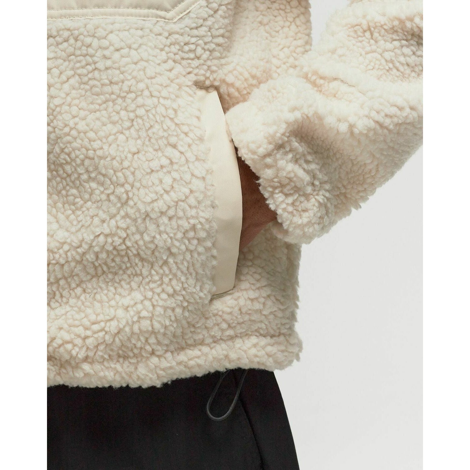 Dickies Pinesdale Men's Beige Fleece Jacket: Soft, Warm, Durable Utility Overshirt