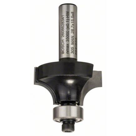 Bosch Professional Carbide Concave Radius Router Bit, 8mm Shank, Wood Edge Rounding