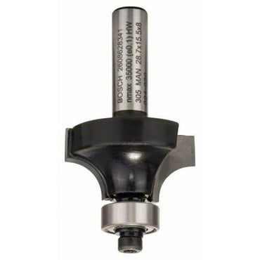 Bosch Professional Carbide Concave Radius Router Bit, 8mm Shank, Wood Edge Rounding - Gomix Brands Outlet