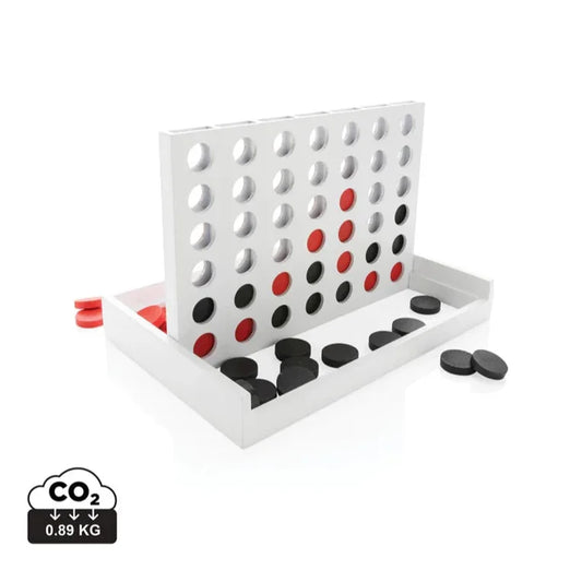 Classic Wooden Connect Four Strategy Game for Family Fun - Gomix Brands Outlet