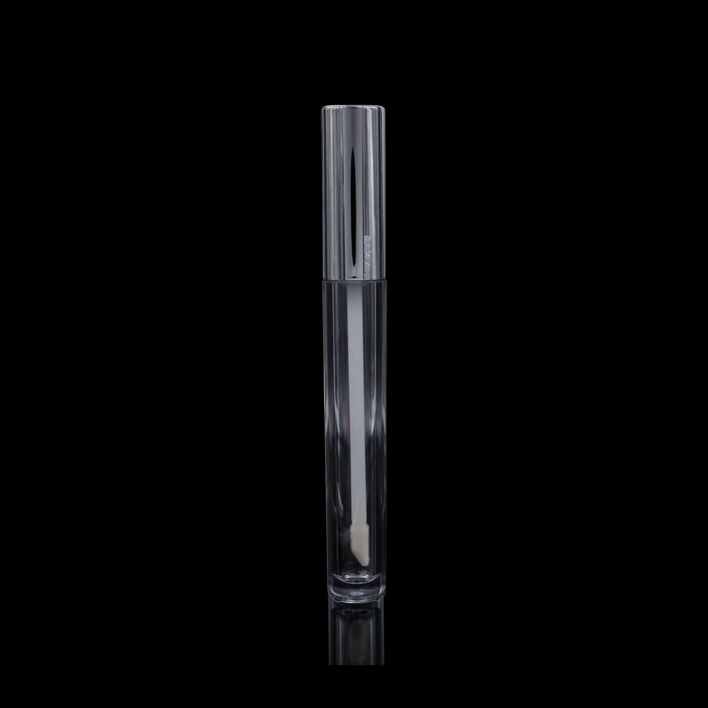Shiny Silver Cap Clear Lip Gloss Container with Clear Bottle