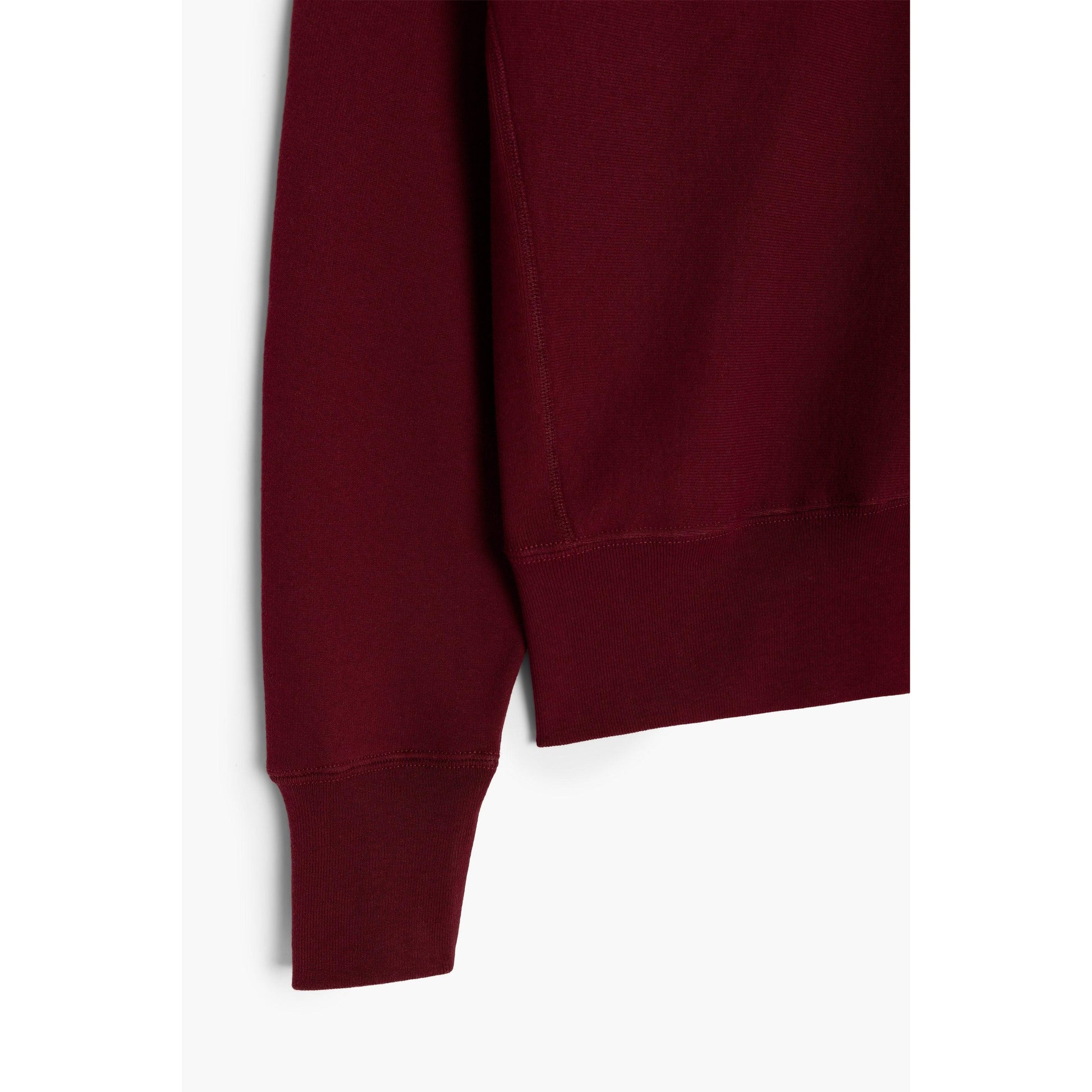 Heavyweight Burgundy Crewneck Sweatshirt Made from Premium Cotton