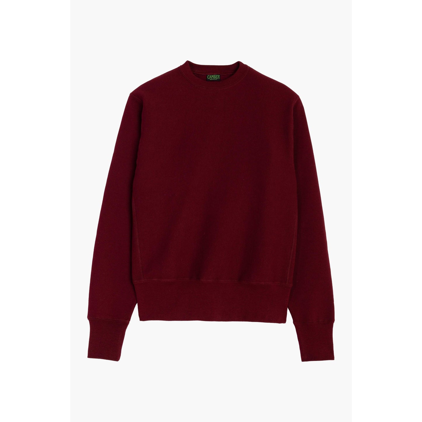 Heavyweight Burgundy Crewneck Sweatshirt Made from Premium Cotton