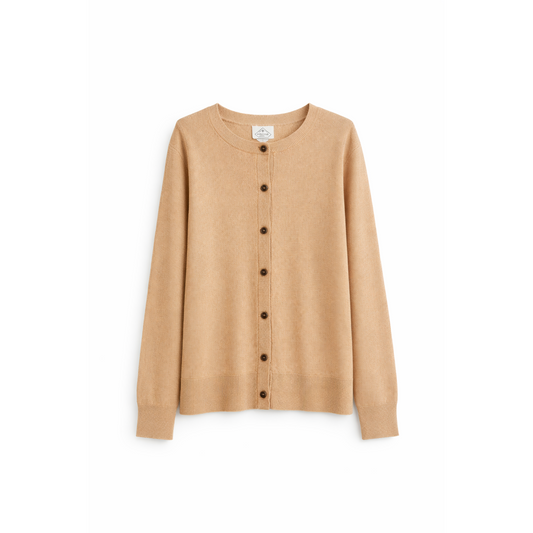 St. John's Bay Women's Brown Cotton Knit Casual Sweater