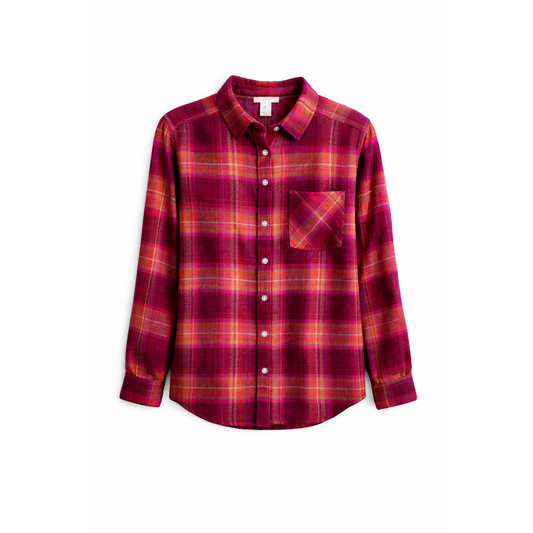 Arizona Jean Co Women's Flannel Button-Down Shirt