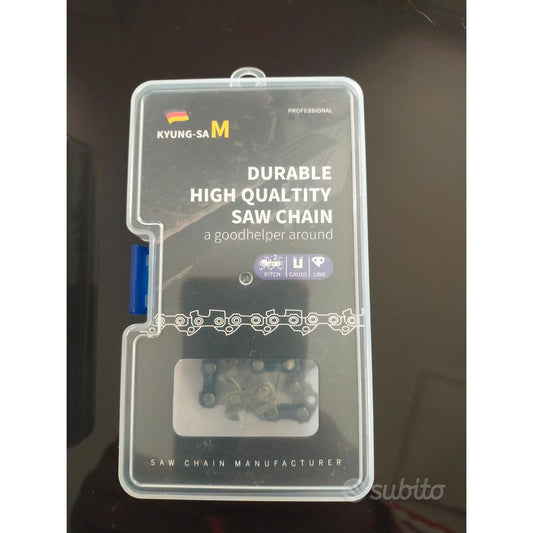 Durable 10-Inch Chainsaw Chain: 40 Links, 3/8 Pitch, Low Kickback