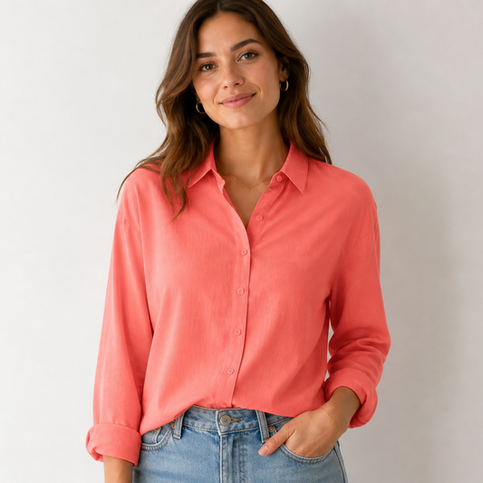 esmara® Blend Long Sleeves Button-up Blouse
