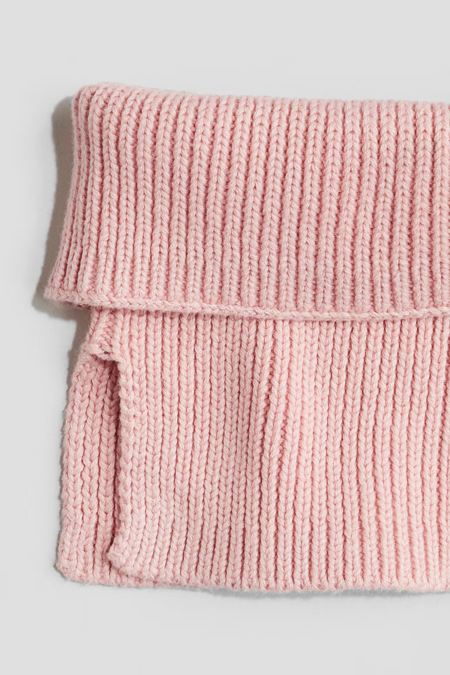 H&M Rib‑Knit Tube Scarf – Pink (Kids)
