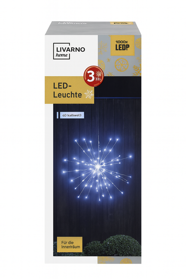 LIVARNO Home Dandelion 90 LED Hanging Light, Cool White, Energy-Saving, IP44