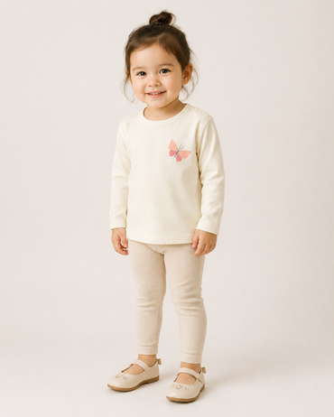 LUPILU Children's Long Sleeve T-Shirts 2-Pack
