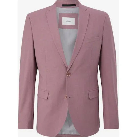 s.Oliver BLACK LABEL Slim Fit Purple Suit Jacket Elegant Business Attire - Gomix Brands Outlet