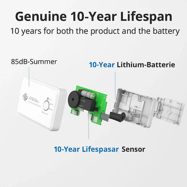 Wisualarm Carbon Monoxide Detector - Gomix Brands Outlet