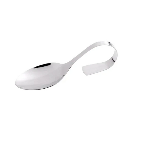 Stainless Steel Curved Handle 12cm Spoon – Pack of 10 - Gomix Brands Outlet