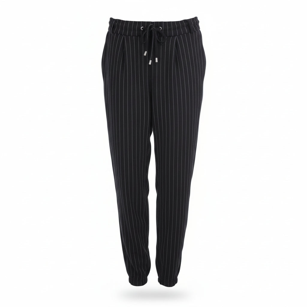 AMISU Women's Comfortable Black Jogger Pants with Drawstring Waist - Gomix Brands Outlet