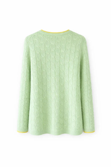 Lands' End Women's Petite Cotton Cable Knit Drifter Jumper - Gomix Brands Outlet