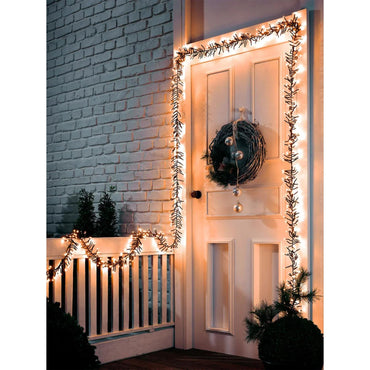 LIVARNO Home 1000 LED Warm White String Lights: 8 Modes, Timer