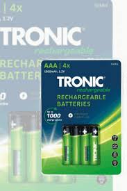 Tronic Rechargeable AA & AAA Batteries 4‑Pack – Reliable Power