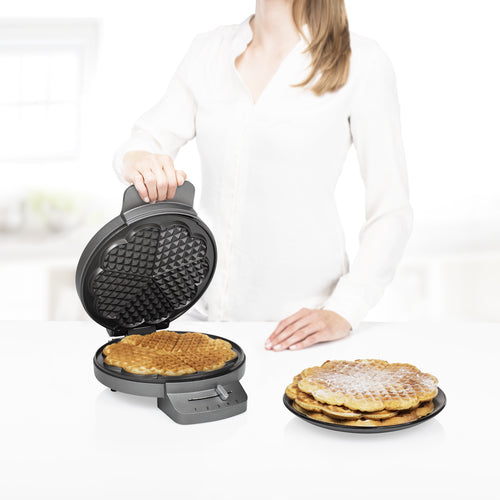 Princess Deluxe 5-Heart Waffle Maker: 1200W, Non-Stick, Adjustable Thermostat